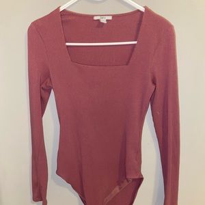Bar III dusty pink bodysuit